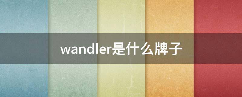 wandler是什么牌子（vandelo是什么牌子）
