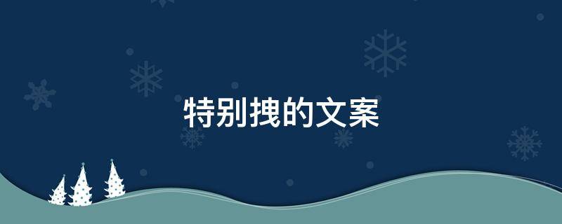 特别拽的文案 特别拽的文案关于偶像