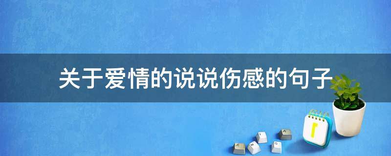 关于爱情的说说伤感的句子（关于爱情的说说伤感的句子短句）