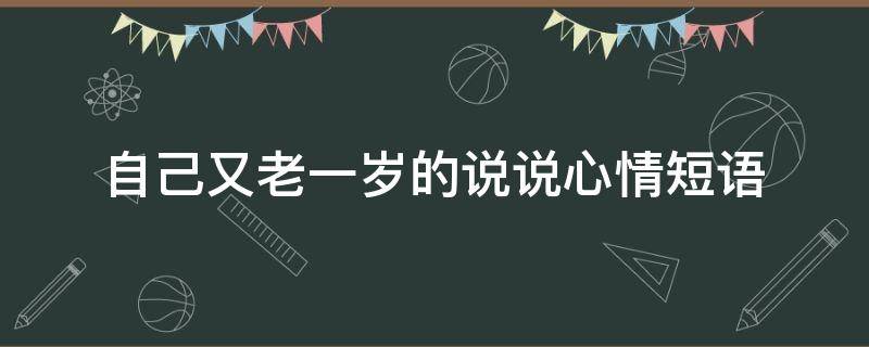 自己又老一岁的说说心情短语 女人感慨岁月的句子