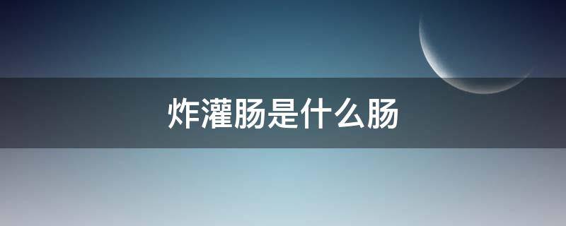 炸灌肠是什么肠（炸灌肠的做法与配料）