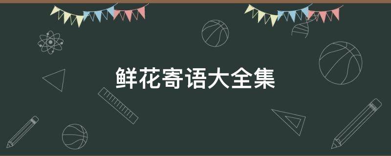 鲜花寄语大全集