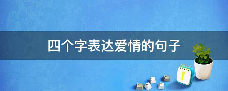 四个字表达爱情的句子（四个字表达爱情的句子有哪些）