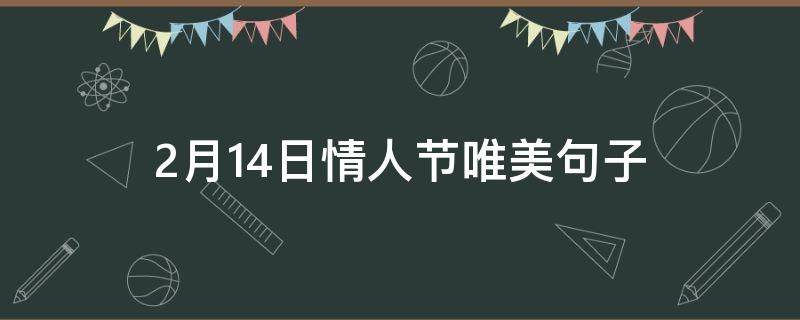 2月14日情人节唯美句子