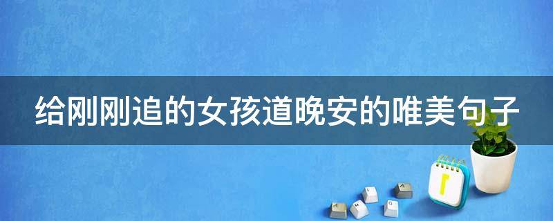 给刚刚追的女孩道晚安的唯美句子（给正在追的女生晚安）