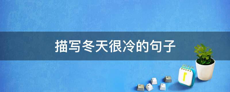 描写冬天很冷的句子 描写冬天很冷的句子有哪些