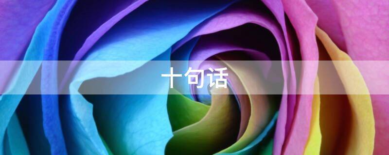十句话（十句话的诗）