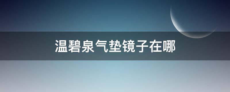 温碧泉气垫镜子在哪（温碧泉水光晶透气垫霜多少钱）