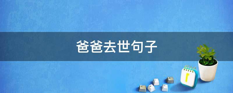 爸爸去世句子（爸爸逝去的句子）