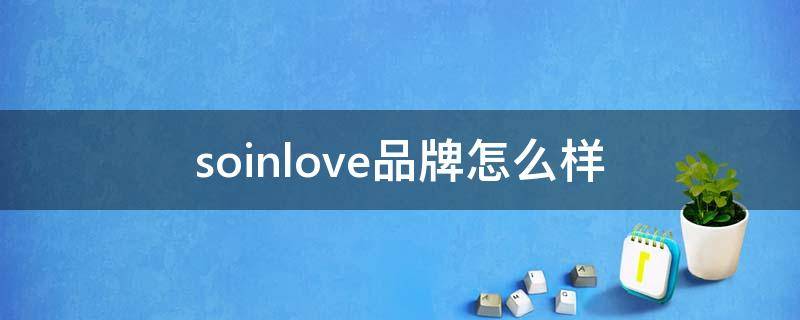 soinlove品牌怎么样 soin是什么品牌