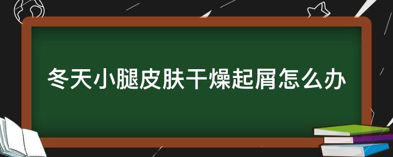 冬天小腿皮肤干燥起屑怎么办（冬天小腿皮肤痒干燥脱屑怎么办）
