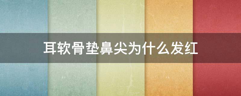 耳软骨垫鼻尖为什么发红（耳软骨垫鼻尖发红怎么办）