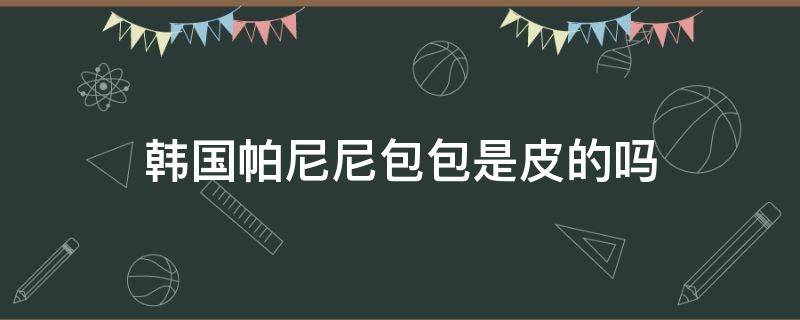 韩国帕尼尼包包是皮的吗（韩国帕尼尼包怎么样）