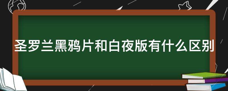 圣罗兰黑鸦片和白夜版有什么区别（圣罗兰黑鸦片系列香水哪个最好闻）