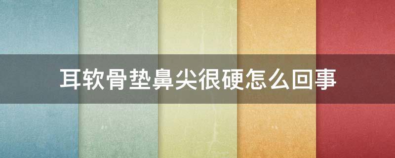 耳软骨垫鼻尖很硬怎么回事（耳软骨垫鼻尖很硬怎么回事）