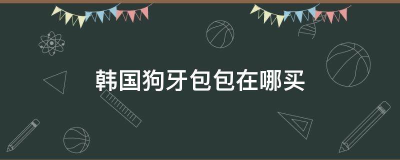 韩国狗牙包包在哪买 韩国狗牙包值得买吗