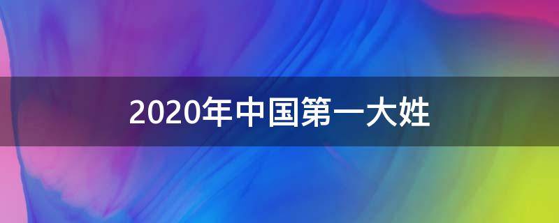 2020年中国第一大姓 2020中国第一大姓是什么姓