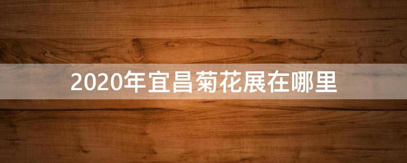 2020年宜昌菊花展在哪里（2020年宜昌菊花展在哪里举办）