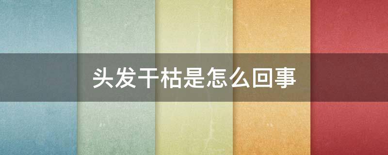 头发干枯是怎么回事（头发干枯是怎么回事怎么养发）