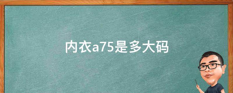 内衣a75是多大码 75a是小胸还是平胸