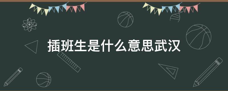 插班生是什么意思武汉 武汉插班生考试