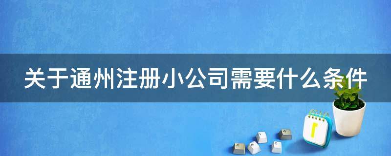关于通州注册小公司需要什么条件（通州企业注册）
