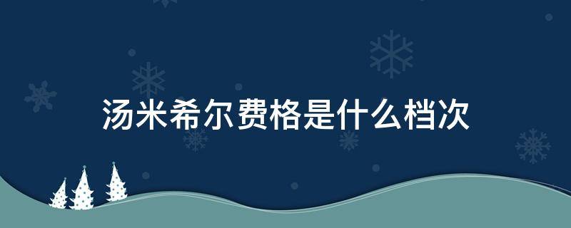 汤米希尔费格是什么档次（汤米希尔费格休闲裤京东）