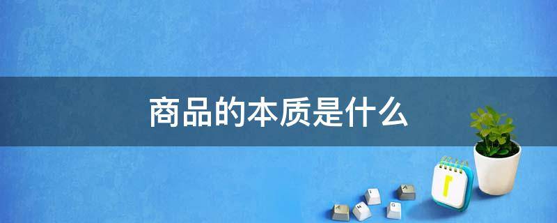 商品的本质是什么 商品的本质是什么?有何价值?是否具有符号价值