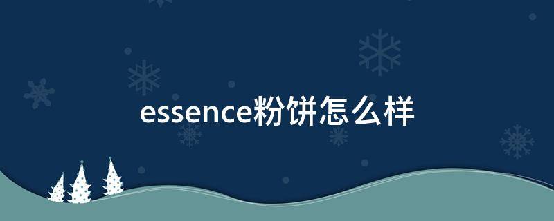 essence粉饼怎么样（德国essence粉饼怎么样）