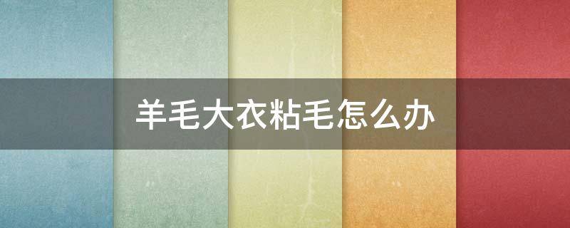 羊毛大衣粘毛怎么办（羊绒大衣粘毛毛怎么办）