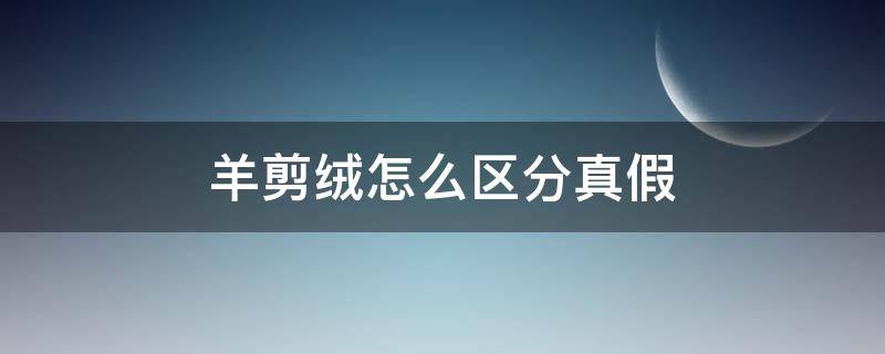 羊剪绒怎么区分真假 羊剪绒怎么看真假