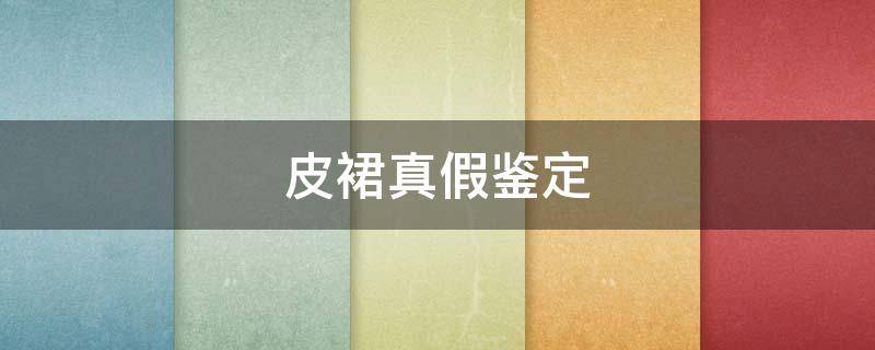 皮裙真假鉴定（如何辨别皮衣真假）
