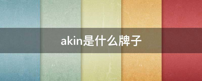 akin是什么牌子（akl是什么品牌）