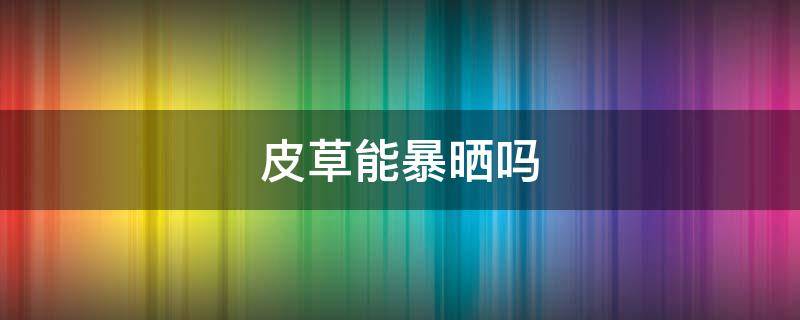 皮草能暴晒吗 皮草可以晾晒吗