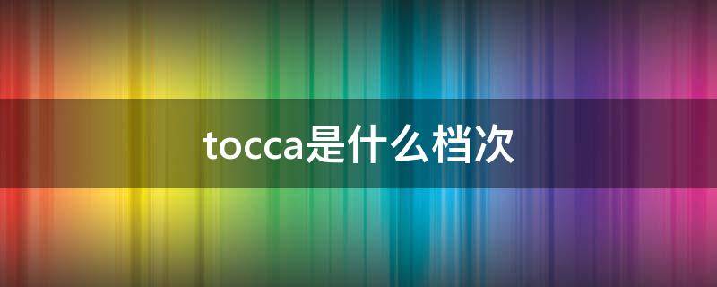 tocca是什么档次（toto属于什么档次）