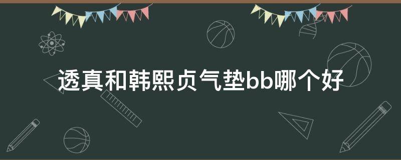 透真和韩熙贞气垫bb哪个好 韩熙贞气垫好吗