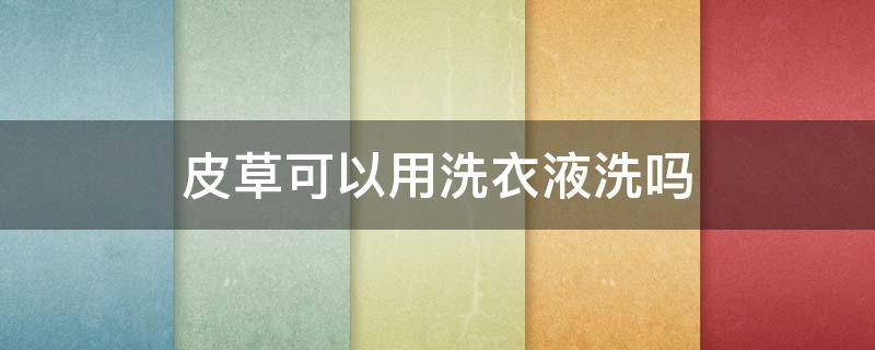 皮草可以用洗衣液洗吗（皮草衣服可以洗吗）