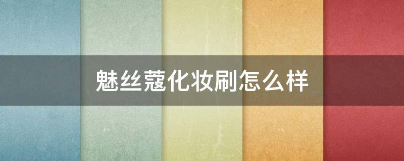 魅丝蔻化妆刷怎么样（魅丝蔻化妆刷怎么样豆瓣）