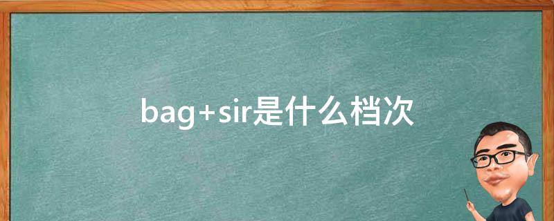 bag sir是什么档次
