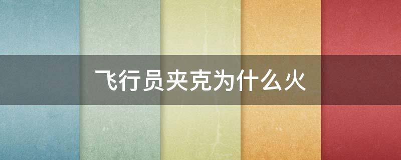 飞行员夹克为什么火 飞行员夹克还流行吗