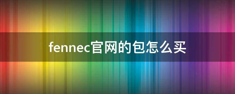 fennec官网的包怎么买 fennec的配件