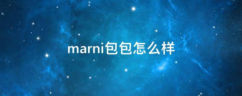 marni包包怎么样（marni的包值得买吗）