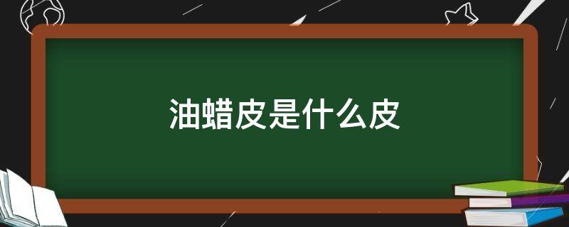 油蜡皮是什么皮（二层油蜡皮是什么皮）
