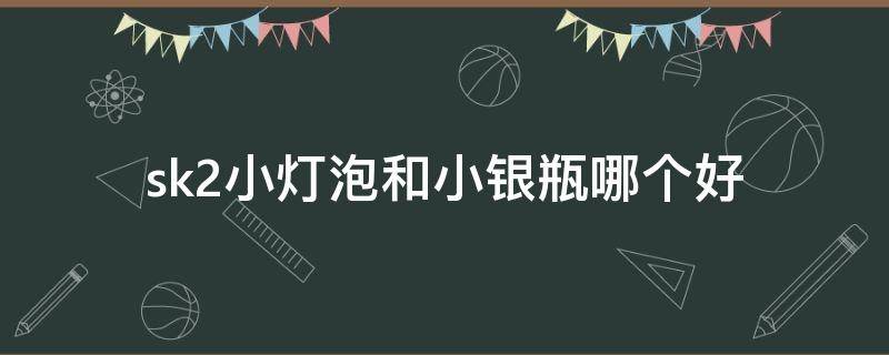 sk2小灯泡和小银瓶哪个好（sk2小灯泡和小银瓶一起用效果是不是更好）