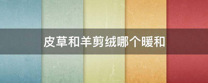 皮草和羊剪绒哪个暖和 羊剪绒和貂皮哪个暖和