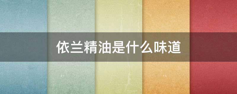 依兰精油是什么味道（依兰依兰精油味道臭）