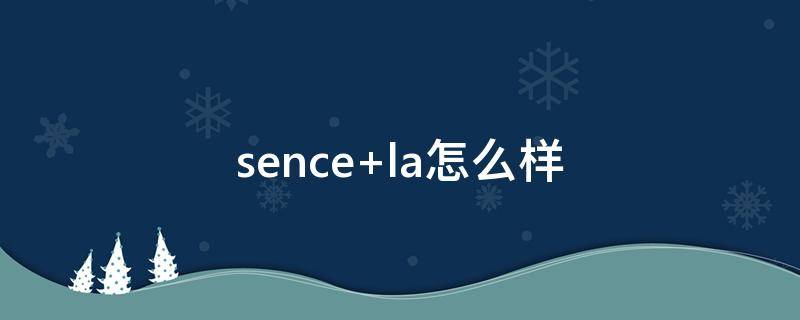 sence la怎么样