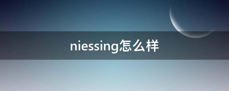niessing怎么样 niessing是什么牌子