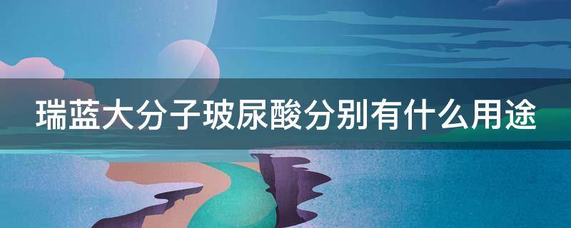 瑞蓝大分子玻尿酸分别有什么用途 瑞蓝玻尿酸一般价格多少