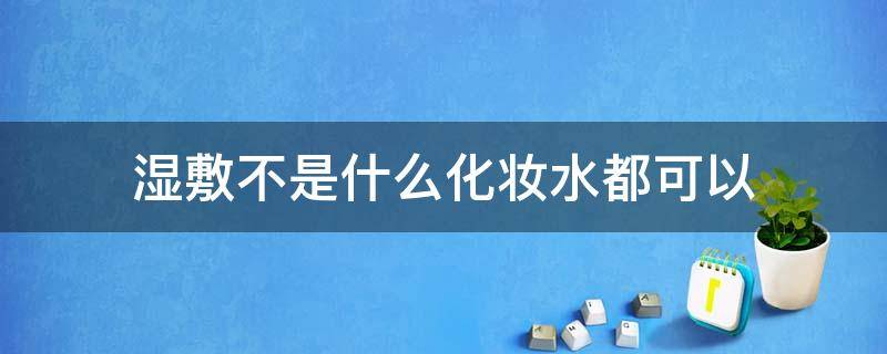 湿敷不是什么化妆水都可以（化妆水是湿敷好,还是直接擦好）